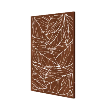 Panou decorativ din oțel corten - Frunze 1 - 120 x 6 x 190 cm