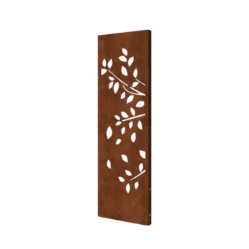 Panou decorativ din oțel corten - Copac - Partea 1 - 60 x 6 x 190 cm
