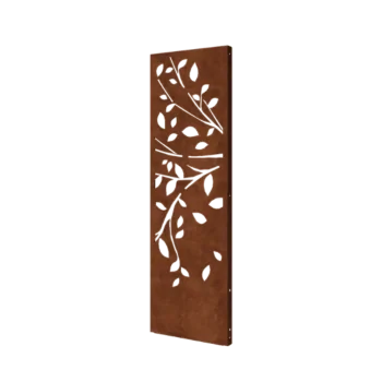 Panou decorativ din oțel corten - Copac - Partea 2 - 60 x 6 x 190 cm