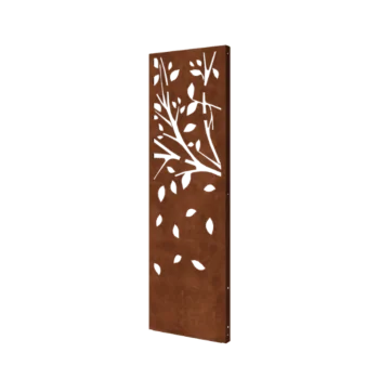 Panou decorativ din oțel corten - Copac - Partea 3 - 60 x 6 x 190 cm