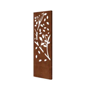 Panou decorativ din oțel corten - Copac - Partea 4 - 60 x 6 x 190 cm
