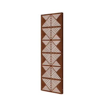 Panou decorativ din oțel corten - Linii 2 - 60 x 6 x 190 cm