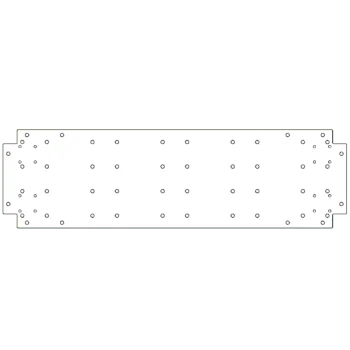 Placă de bază din oțel galvanizat - 30 x 100 cm