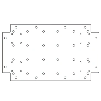 Placă de bază din oțel galvanizat - 30 x 50 cm