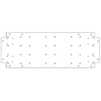 Placă de bază din oțel galvanizat - 30 x 80 cm