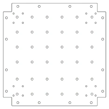 Placă de bază din oțel galvanizat - 50 x 50 cm