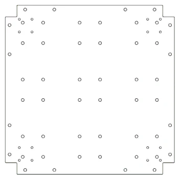 Placă de bază din oțel galvanizat - 60 x 60 cm