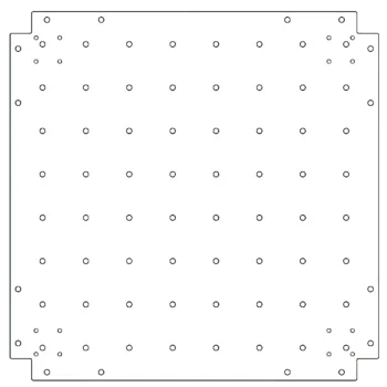Placă de bază din oțel galvanizat - 70 x 70 cm