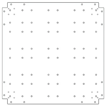 Placă de bază din oțel galvanizat - 80 x 80 cm