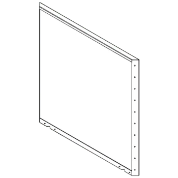 Jardinieră din oțel corten - Panou - 100 x 100 cm