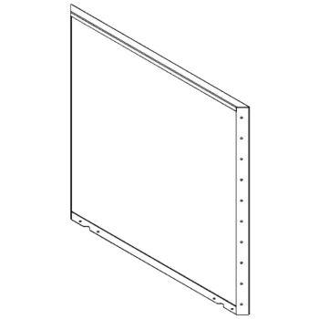 Jardinieră din oțel - Panou - 100 x 100 cm - RAL7016 mat (gri antracit)