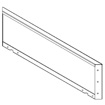 Jardinieră din oțel corten - Panou - 30 x 100 cm