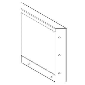 Jardinieră din oțel corten - Panou - 30 x 30 cm