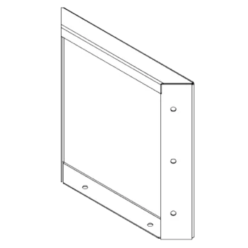 Jardinieră din oțel - Panou - 30 x 30 cm - RAL9010 mat (alb)