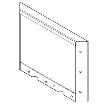 Jardinieră din oțel corten - Panou - 30 x 40 cm