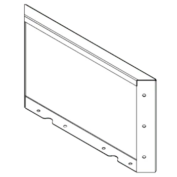 Jardinieră din oțel corten - Panou - 30 x 50 cm