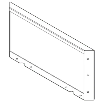 Jardinieră din oțel corten - Panou - 30 x 60 cm