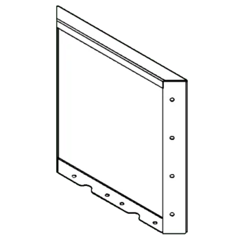 Jardinieră din oțel corten - Panou - 40 x 40 cm