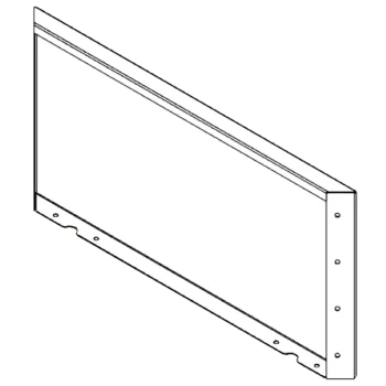 Jardinieră din oțel corten - Panou - 40 x 80 cm
