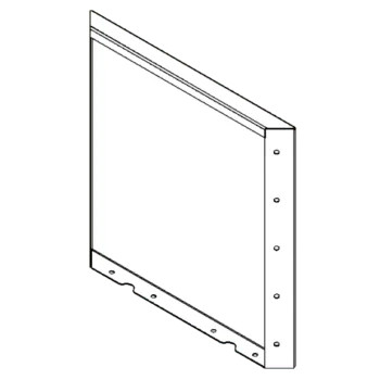 Jardinieră din oțel corten - Panou - 50 x 50 cm