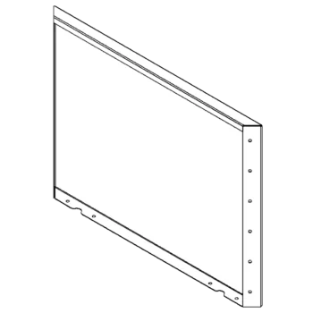 Jardinieră din oțel - Panou - 60 x 80 cm - RAL7016 mat (gri antracit)