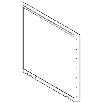 Jardinieră din oțel - Panou - 70 x 70 cm - RAL7016 mat (gri antracit)