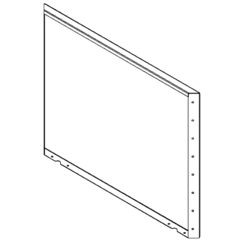 Jardinieră din oțel - Panou - 80 x 100 cm - RAL9005 mat (negru)