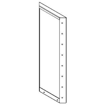 Jardinieră din oțel - Panou - 80 x 30 cm - RAL9010 mat (alb)