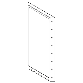 Jardinieră din oțel - Panou - 80 x 40 cm - RAL7016 mat (gri antracit)