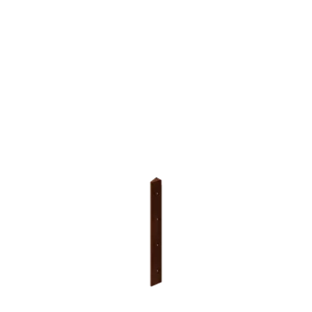 Jardinieră din oțel corten - Piesă de colț 30° - 40 cm