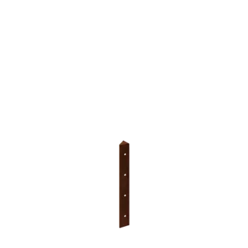 Jardinieră din oțel corten - Piesă de colț 45° - 40 cm