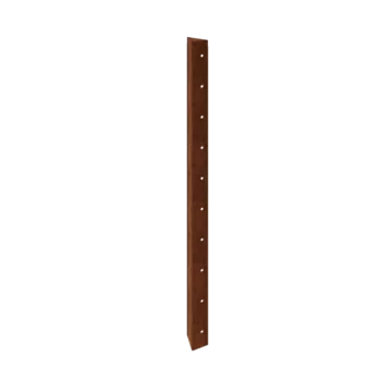 Jardinieră din oțel corten - Piesă de colț 90° - 100 cm