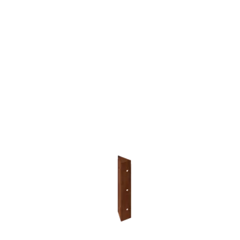 Jardinieră din oțel corten - Piesă de colț 90° - 30 cm