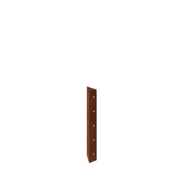Jardinieră din oțel corten - Piesă de colț 90° - 50 cm