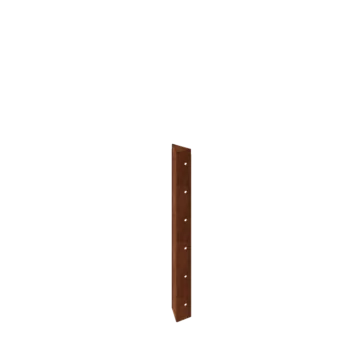 Jardinieră din oțel corten - Piesă de colț 90° - 60 cm