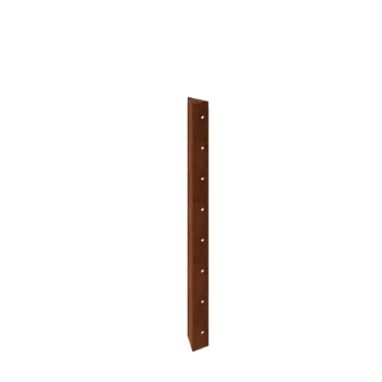 Jardinieră din oțel corten - Piesă de colț 90° - 80 cm