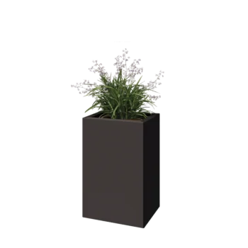 Jardinieră din oțel - Dreptunghiular - 40 x 30 x 60 cm - RAL7016 mat (gri antracit) - Fără placă de bază