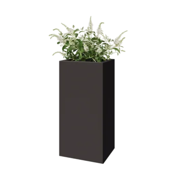 Jardinieră din oțel - Dreptunghiular - 40 x 30 x 80 cm - RAL7016 mat (gri antracit) - Fără placă de bază