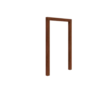 Pergolă din oțel corten - Drept - 150 x 230 cm - Fără bază de beton
