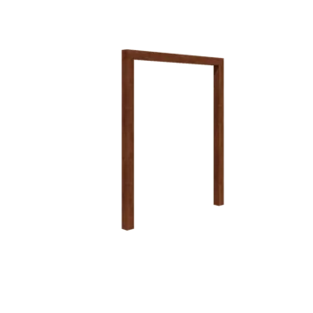 Pergolă din oțel corten - Drept - 200 x 230 cm - Fără bază de beton