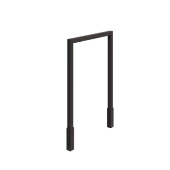 Pergolă din oțel - Drept - 200 x 230 cm - RAL7016 mat (gri antracit) - Cu bază de beton