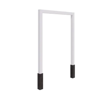 Pergolă din oțel - Drept - 200 x 230 cm - RAL9010 mat (alb) - Cu bază de beton