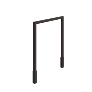 Pergolă din oțel - Drept - 250 x 230 cm - RAL7016 mat (gri antracit) - Cu bază de beton