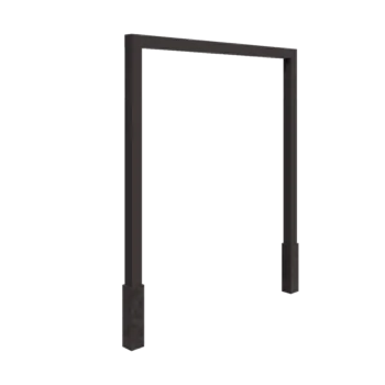 Pergolă din oțel - Drept - 250 x 230 cm - Altă culoare RAL - Cu bază de beton