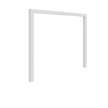 Pergolă din oțel - Drept - 300 x 230 cm - RAL9010 mat (alb) - Fără bază de beton