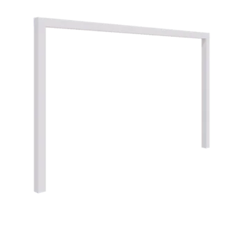 Pergolă din oțel - Drept - 400 x 230 cm - RAL9010 mat (alb) - Fără bază de beton