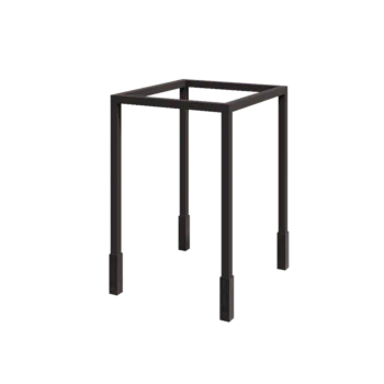 Pergolă din oțel - Pătrat - 224 x 200 x 230 cm - RAL7016 mat (gri antracit) - Cu bază de beton