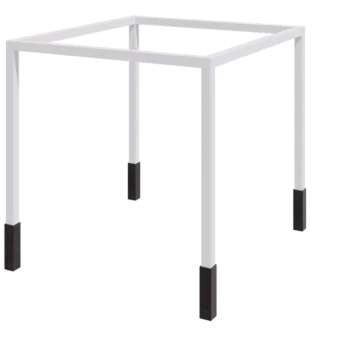 Pergolă din oțel - Pătrat - 324 x 300 x 230 cm - RAL9010 mat (alb) - Cu bază de beton