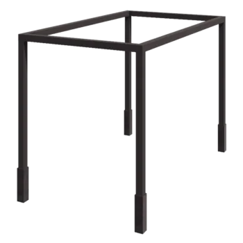 Pergolă din oțel - Pătrat - 424 x 250 x 230 cm - Altă culoare RAL - Cu bază de beton