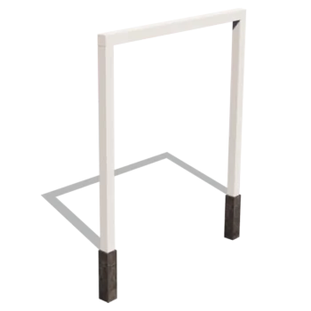 Pergolă din oțel - Drept - 250 x 230 cm - RAL9010 mat (alb) - Cu bază de beton